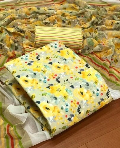 Dhara Yellow Pashmina Dress Material