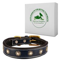 SPARROW DAUGHTER DOG COLLAR WITH EMBROIDERY DESIGN
