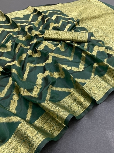 Casual Karnika Green Organza Silk Saree