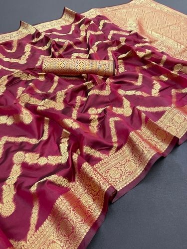 Casual Karnika Maroon Organza Silk Saree