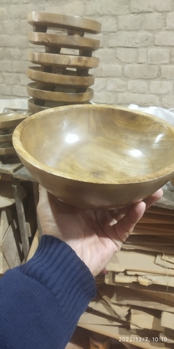 Burning Polish Wooden Salad Bowl