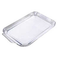 Hood Rectangular Aluminium Containers Lid - Color: Silver