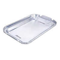 Heavy Duty Rectangular Aluminium Container Lid - Color: Silver