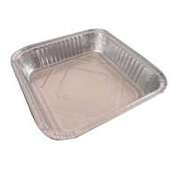 9 Inch Square Food Pan - Color: Silver