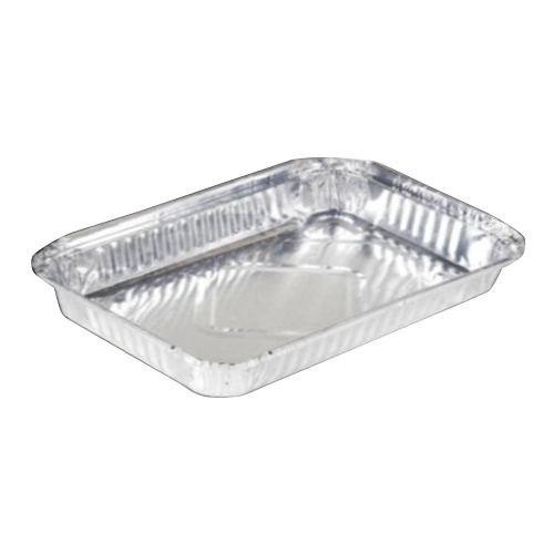 Silver 2000Ml Rectangular Food Plate