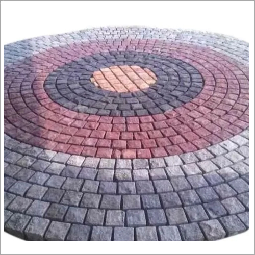 Red Granite Cobblestones - 4x4x2.5-3 Inches | Flamed Surface for Enhanced Traction Durable Paving Solution for Driveways Pathways and More
