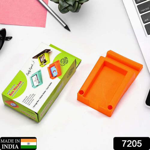 BUSINESS CARD AND MOBILE HOLDER PLASTIC MULTI-FUNCTION USE