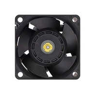Black 6038 21700rpm Communication Equipment Booster Cooling Fan