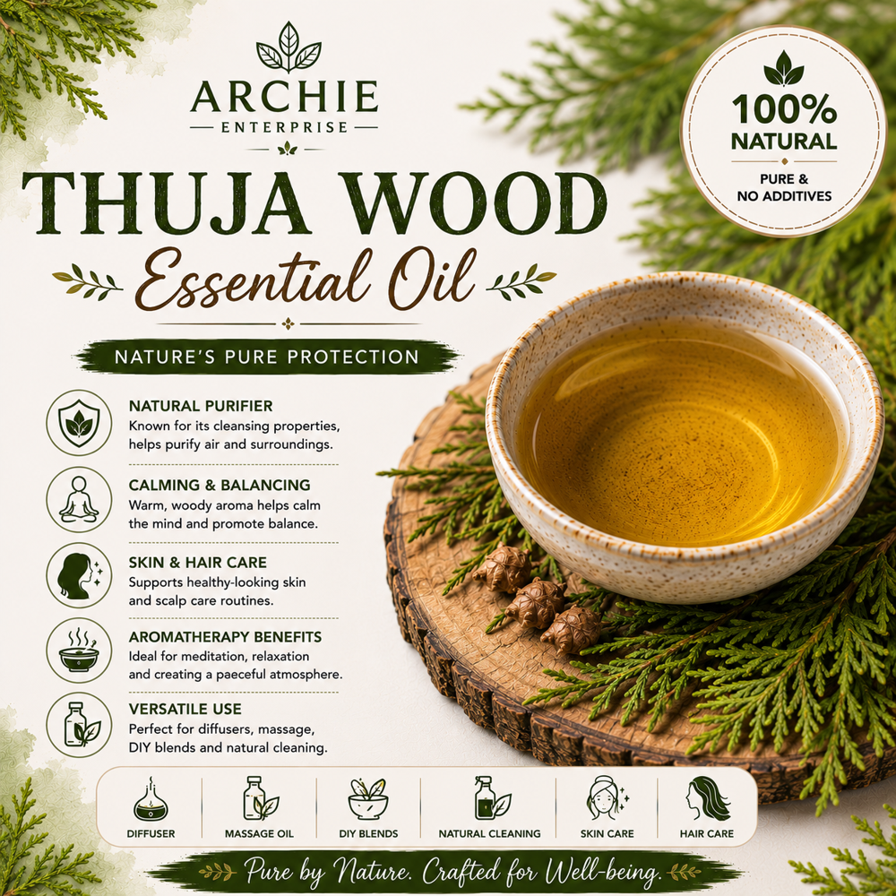 Thuja Wood Essential Oil - Grade: Cosmetic Grade