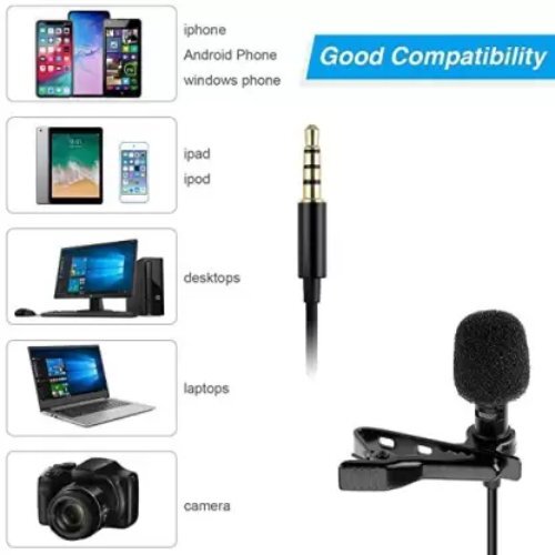 Dynamic Lapel Collar Mic Voice Recording Filter Finger Sleeve