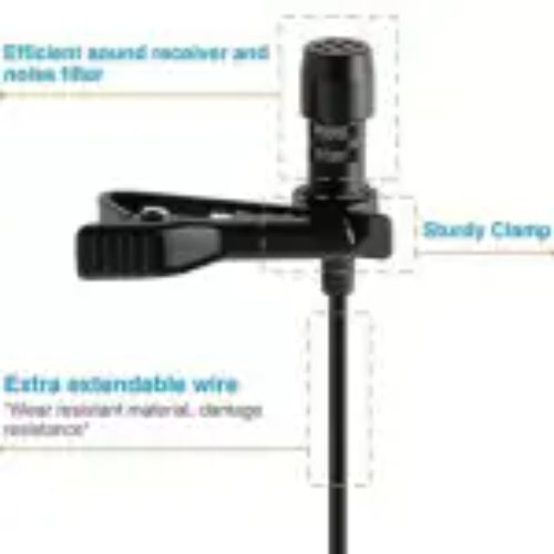 Dynamic Lapel Collar Mic Voice Recording Filter Finger Sleeve