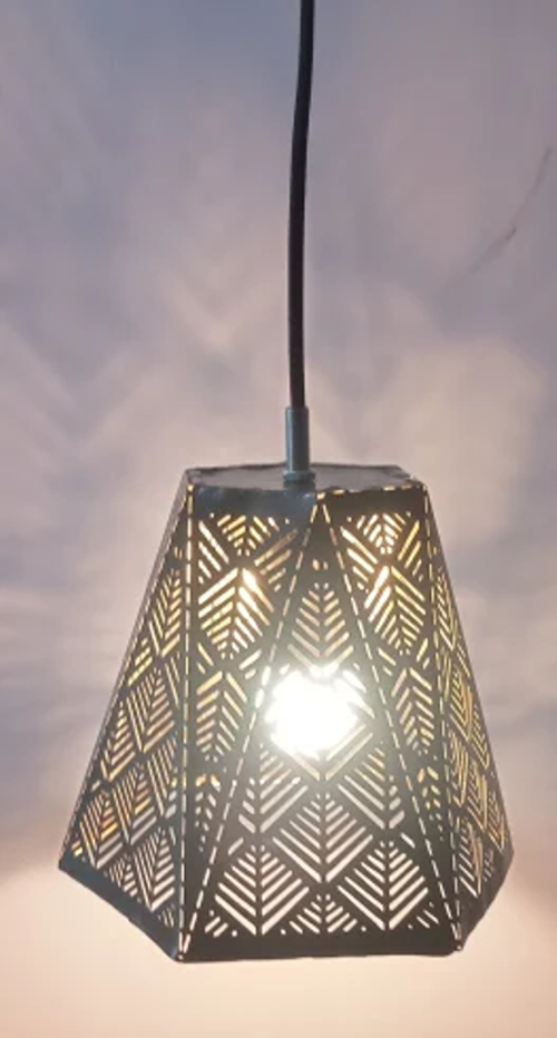 Metal Hanging Light Pendant Round Shape High Quality Export Worthy Packing