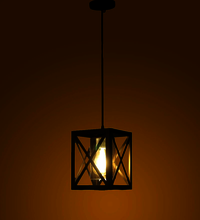 Metal Hanging Light Pendant Round Shape High Quality Export Worthy Packing