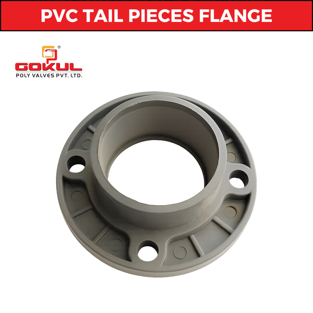 Pvc Tail Piece Flange - Color: Gray