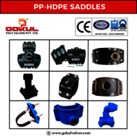 Plastic Service Saddle - Pp Material, 40mm To 200mm Size Range, Black Color | Connection Type: Cross, Tee, Dimensions: 1 Inch To 2 Inch