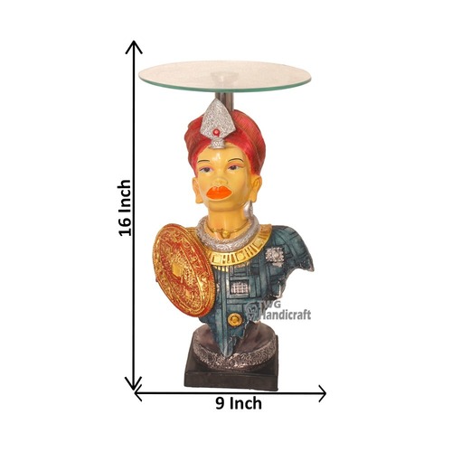 Rajasthani Decorative Glass Corner Table