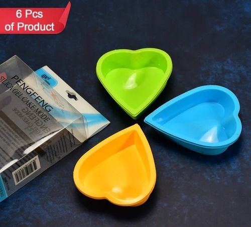 CAKE MOULD SILICONE 6 PCS