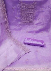 Bhoomi Purple Tissue Dress Material