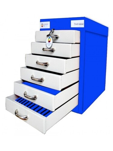 Blue Hplc Column Storage Cabinet (Qcs050-Blue)