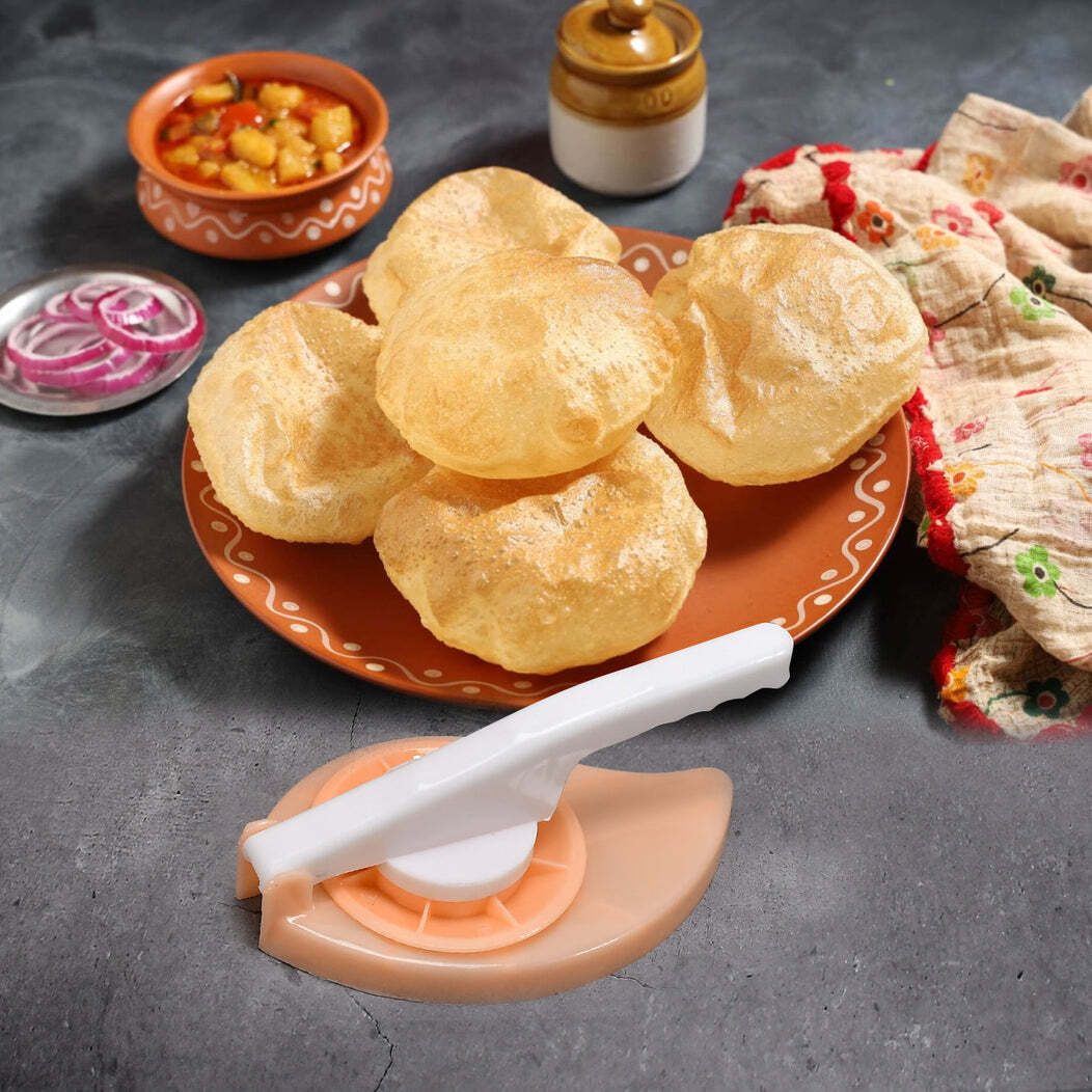 PURI CHAPATI PRESS MACHINE PLASTIC FOR KITCHEN USE (5215)