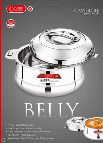 Belly Stainless steel Insulated Casserole