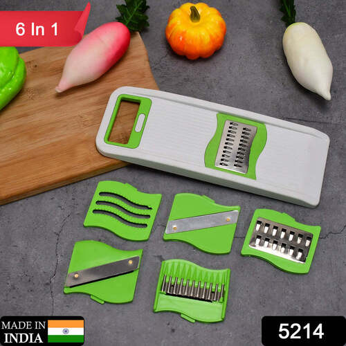 6IN1 VEGETABLE SLICER and FRUIT SLICER MAKER MULTI PURPOSE USE(5214)