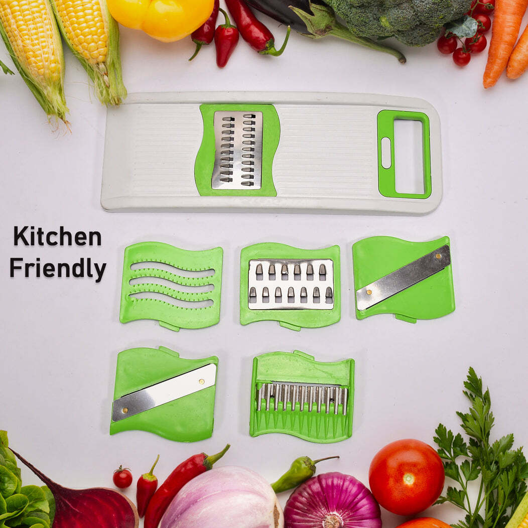 6IN1 VEGETABLE SLICER and FRUIT SLICER MAKER MULTI PURPOSE USE(5214)