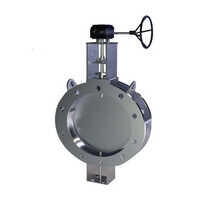 Silver Motorized Damper Butterfly Valve