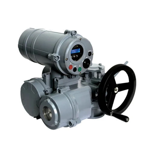 Silver Electric Actuator Operated Ball Valve