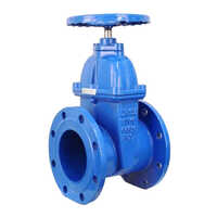 Ductile Iron Manual Valve - 50 Mm To 600 Mm Size, Blue With Epoxy Coating | High-grade Material, Hand Wheel Operation, Di+epdm Wedge And Aisi 410 Stem