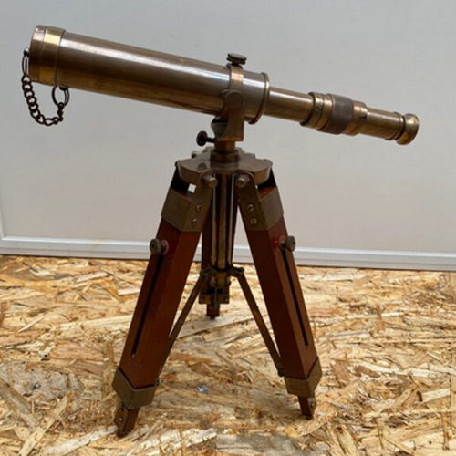 Telescope With Wooden Made Tripod