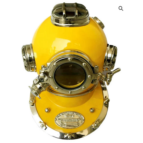 Antique Yellow Diving Helmet