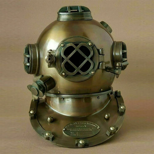 Brass And Aluminium Diving Helmet