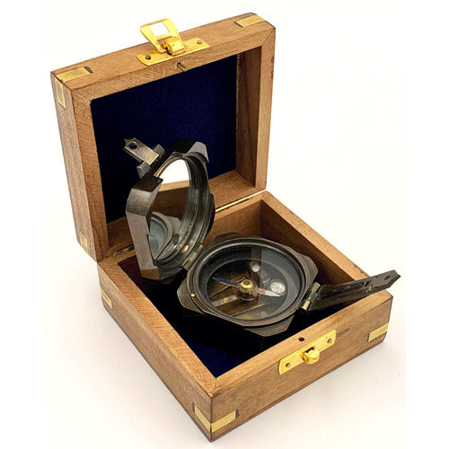 Solid Brass Brunton Pocket Compass