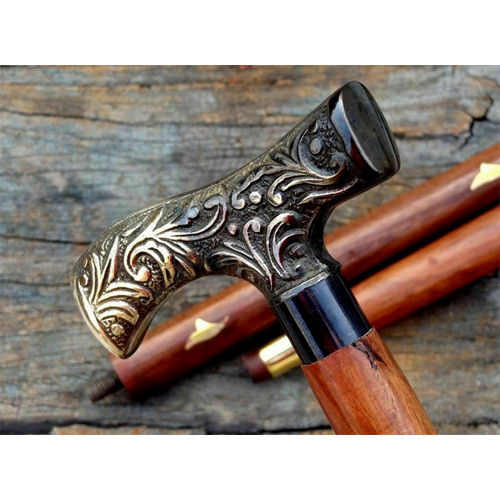 Handmade Brass Walking Cane