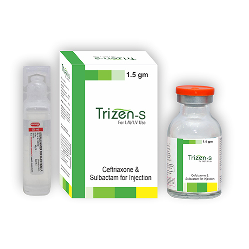 Liquid 1.5G Ceftriaxone And Sulbactam For Injection