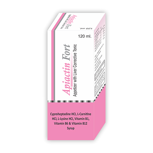 120ml Cyproheptadine HCL L-Carnitine HCL L-Lysine HCL Vitamin B1 Vitamin B6 And Vitamin B12 Syrup