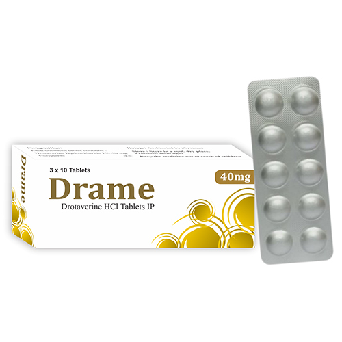 40mg Drotaverine HCL Tablets IP