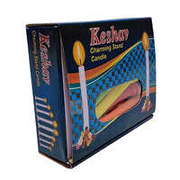 300x20 Keshav Stand Candles Gift Pack - Paraffin Wax, 300g Size, Multi Coloured | Handmade Art Candle with Cotton Wick for Weddings, Parties, Puja