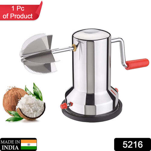 Stainless Steel Silver Commercial Coconut Scraper Machine