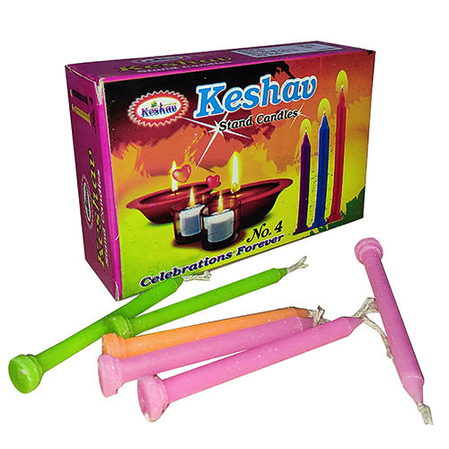150x15 Keshav No. 4 Coloured Stand Candles