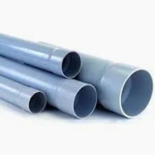 PVC Pipe - Round Shape, Gray Color, Welded Type | Ideal for Construction Applications