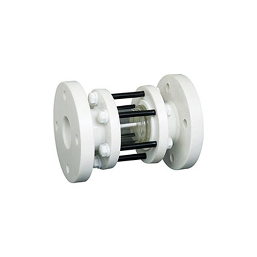 White Pvdf Sight Glass Valve