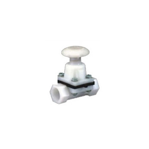 White Pp Pvdf Threaded Diaphragm Valve