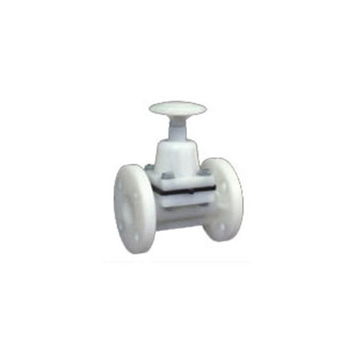 White Pp Pvdf Flanged Diaphragm Valve