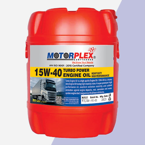 50Ltr 15W-40 Turbo Power Engine Oil Application: Industrial