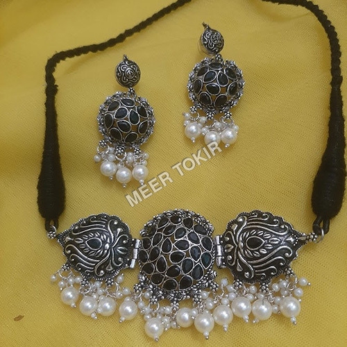 Stylish Oxidised Necklace Set