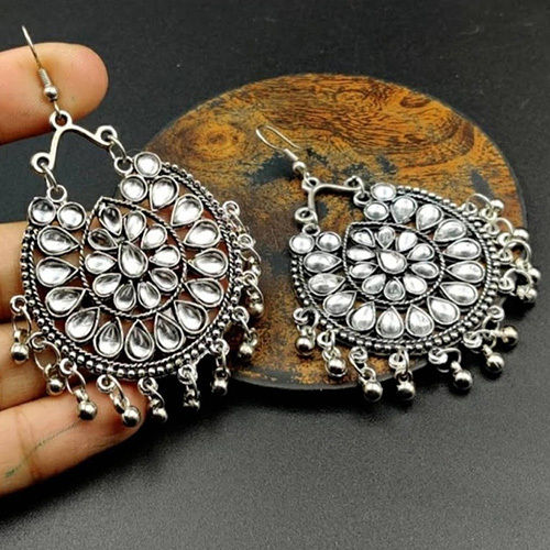 Ladies Oxidised Earrings