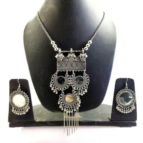 Ladies Oxidised Necklace Set