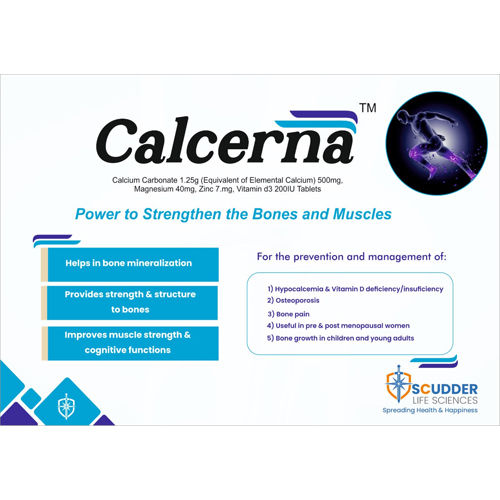 Calcerna Tablets - Storage Instructions: Keep Dry & Cool Place